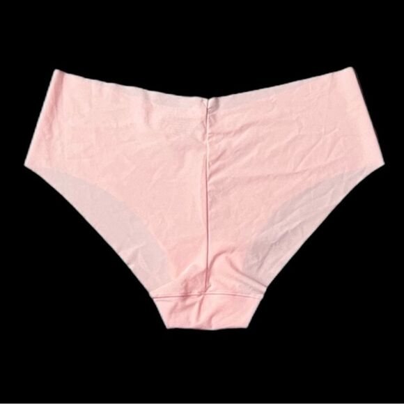 Victorias Secret No Show Seamless Supersoft stretchy Hiphugger Panty pink Large - Picture 3 of 5